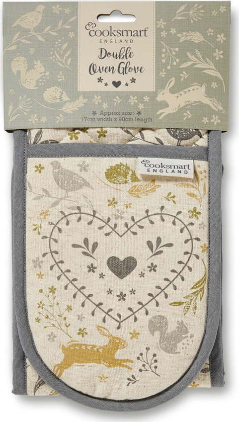 Bavlněná dvojitá kuchyňská chňapka Cooksmart ® Woodie Cooksmart