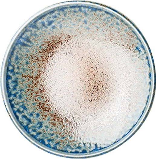 Béžovo-modrý keramický talíř MIJ Earth & Sky