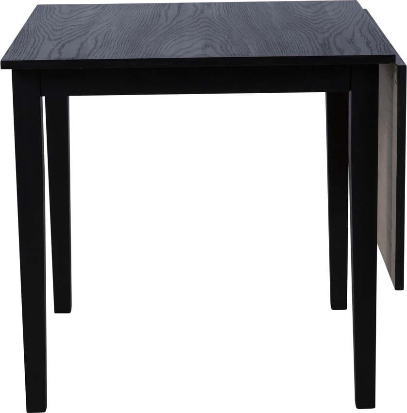 Černý rozkládací jídelní stůl z dubového dřeva Canett Salford