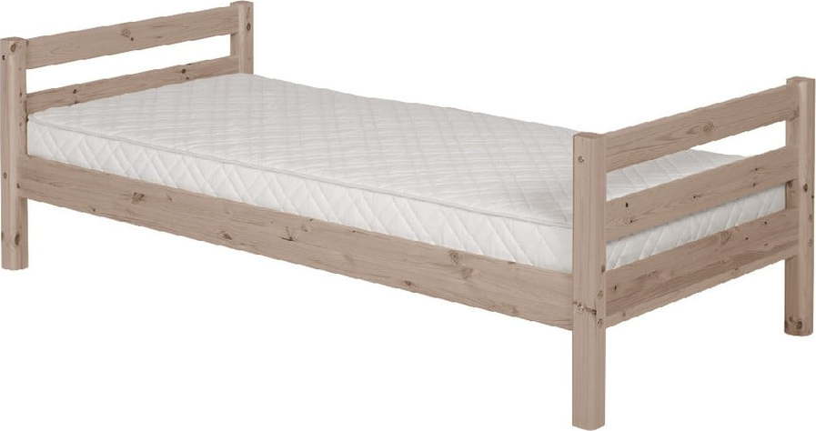 Hnědá dětská postel z borovicového dřeva Flexa Classic