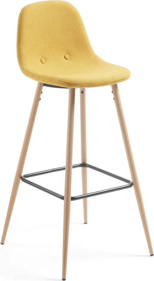 Hořčicově žlutá barová židle La Forma Nilson La Forma