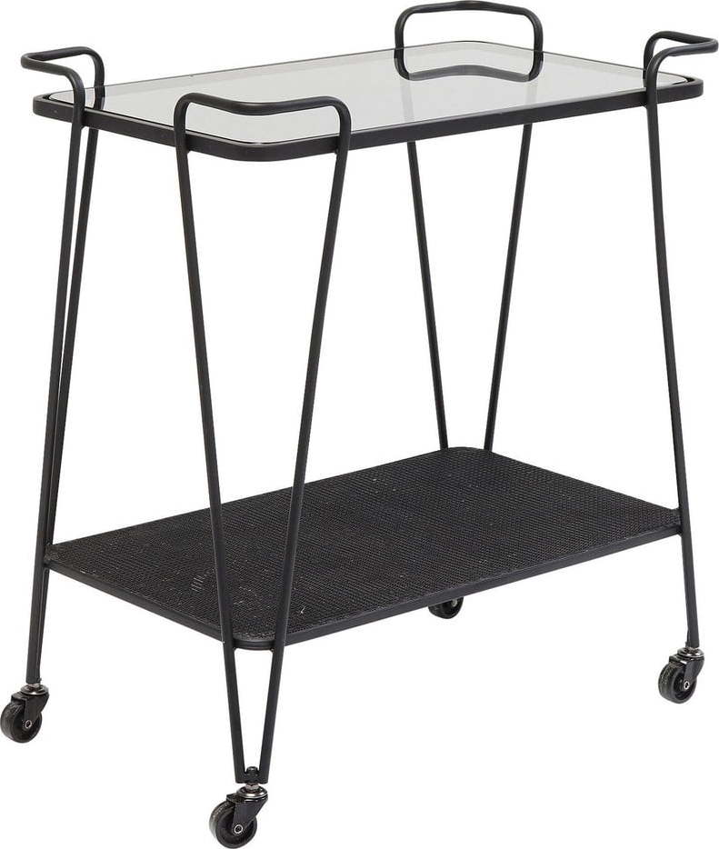 Kovový odkládací stolek na kolečkách Kare Design Mesh