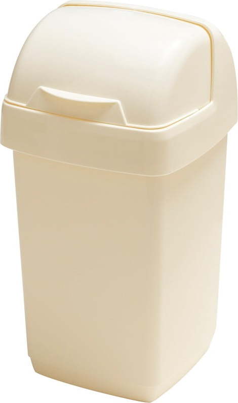 Krémový odpadkový koš Addis Roll Top