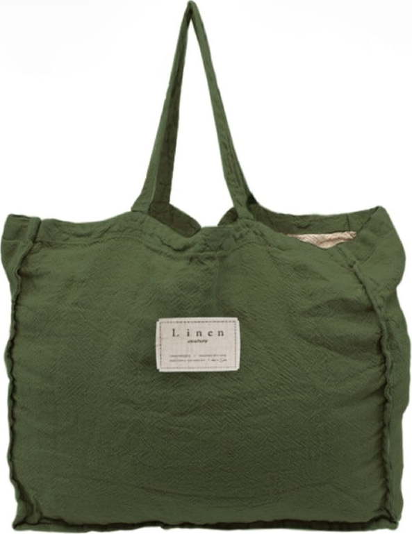 Látková taška Linen Couture Green Moss