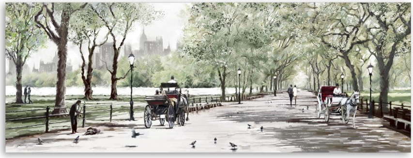 Obraz Styler Canvas Watercolor Central Park II