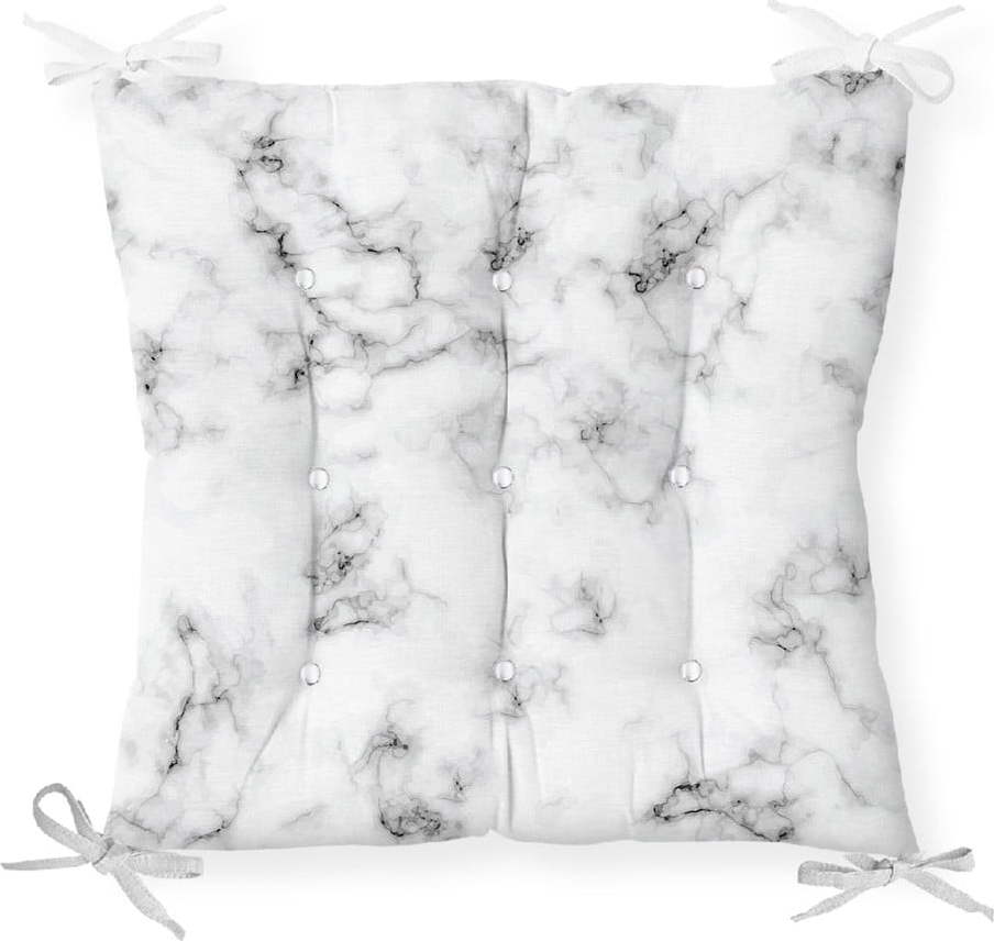 Podsedák s příměsí bavlny Minimalist Cushion Covers Marble