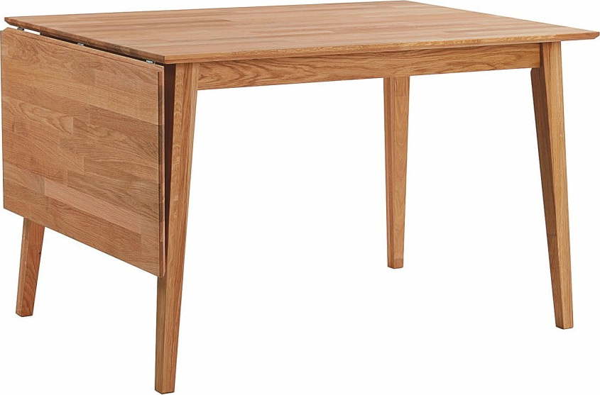 Přírodní sklápěcí dubový jídelní stůl Rowico Mimi