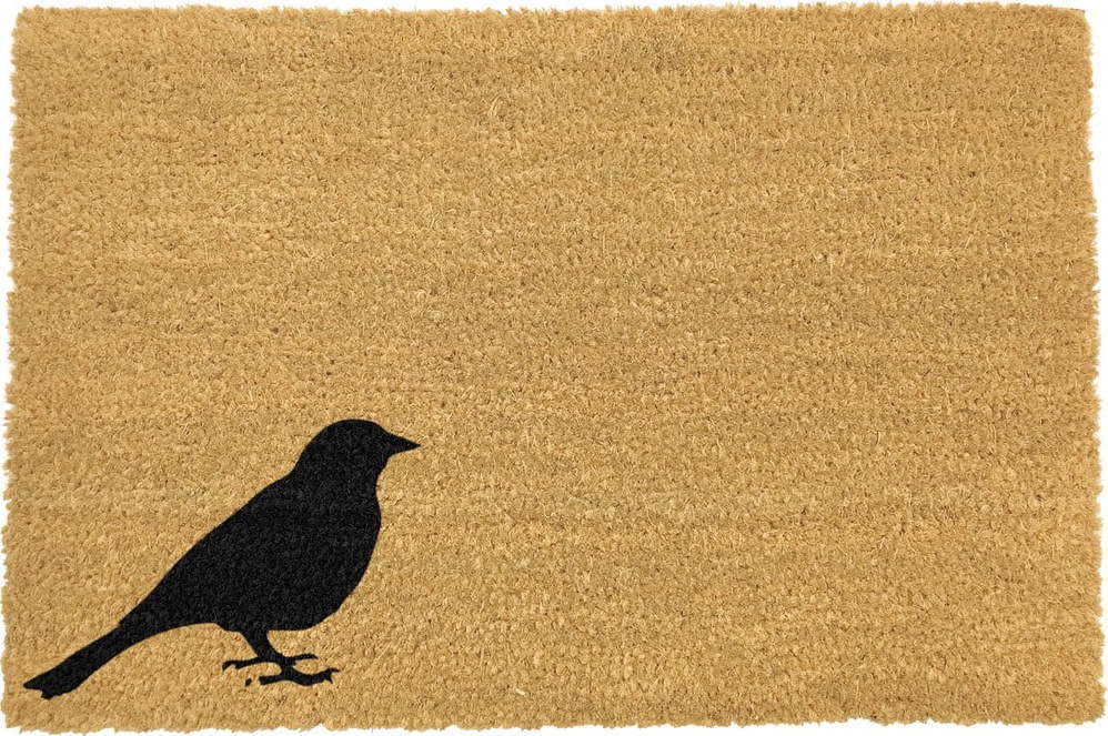 Rohožka z přírodního kokosového vlákna Artsy Doormats Bird