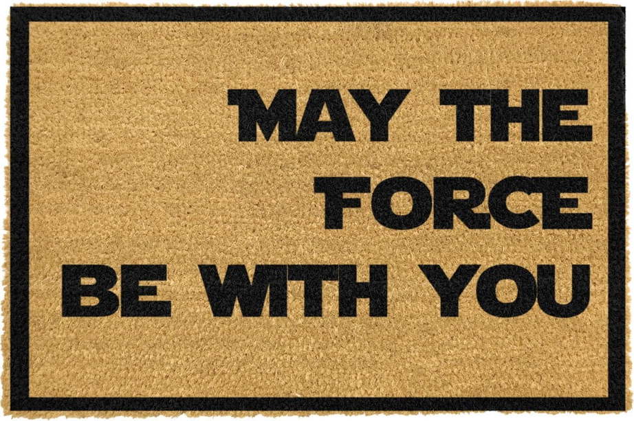 Rohožka z přírodního kokosového vlákna Artsy Doormats May The Force Be With You