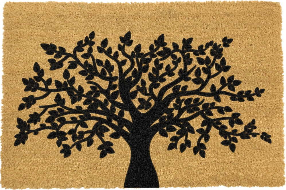 Rohožka z přírodního kokosového vlákna Artsy Doormats Tree of Life
