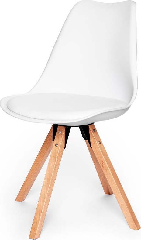 Sada 2 bílých židlí s podnožím z bukového dřeva loomi.design Eco loomi.design