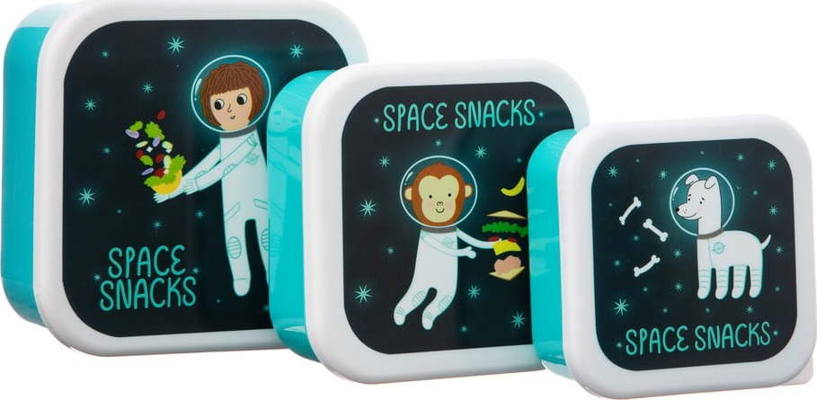 Sada 3 dětských obědových boxů Sass & Belle Space Explorer Sass & Belle