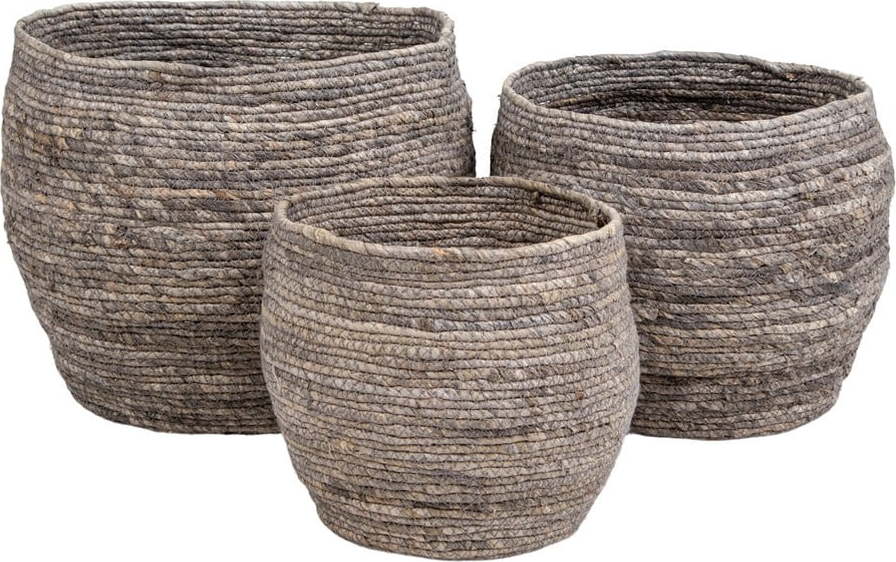 Sada 3 košíků z kukuřičných listů House Nordic Tivoli House Nordic