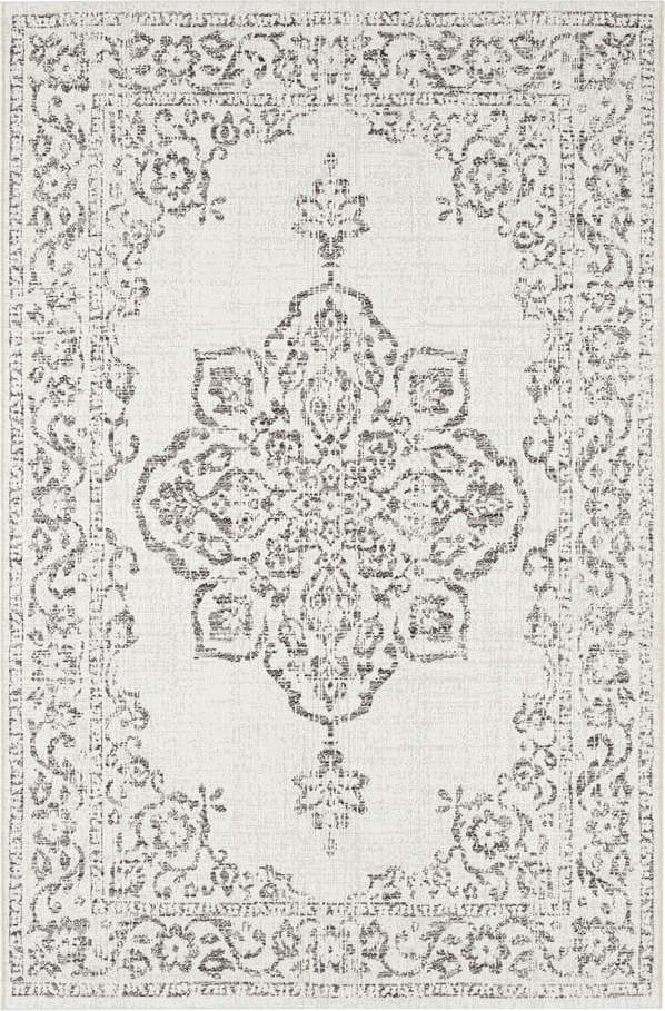 Šedo-krémový venkovní koberec Bougari Tilos