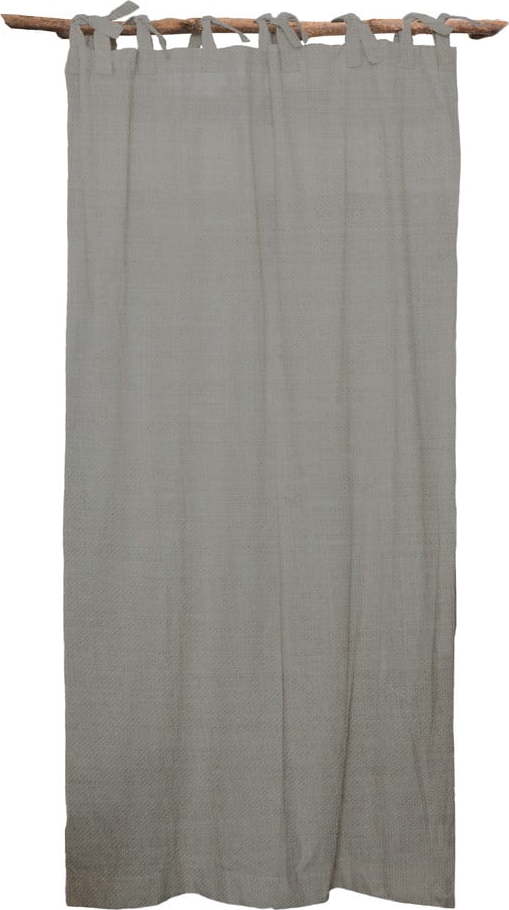 Šedý závěs Linen Cuture Cortina Hogar Cool Grey Linen Couture