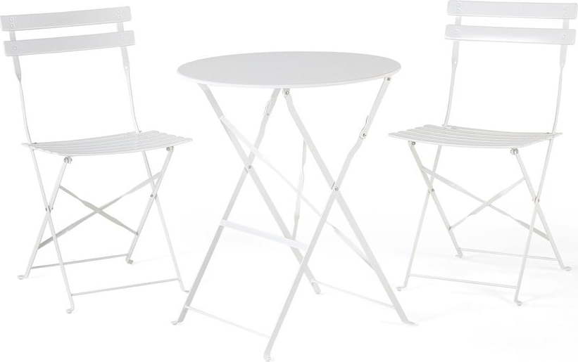 Set bílého zahradního nábytku Le Bonom Retro Le Bonom