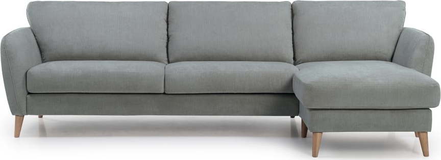 Světle šedá rohová pohovka Scandic Oslo