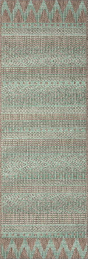 Zeleno-béžový venkovní koberec Bougari Sidon