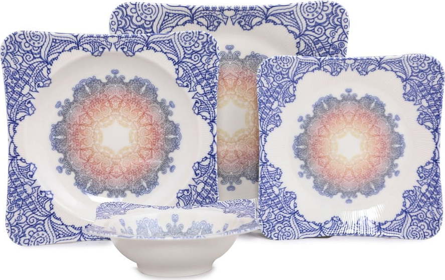 24dílná sada porcelánového nádobí Güral Porselen Orient Güral Porselen