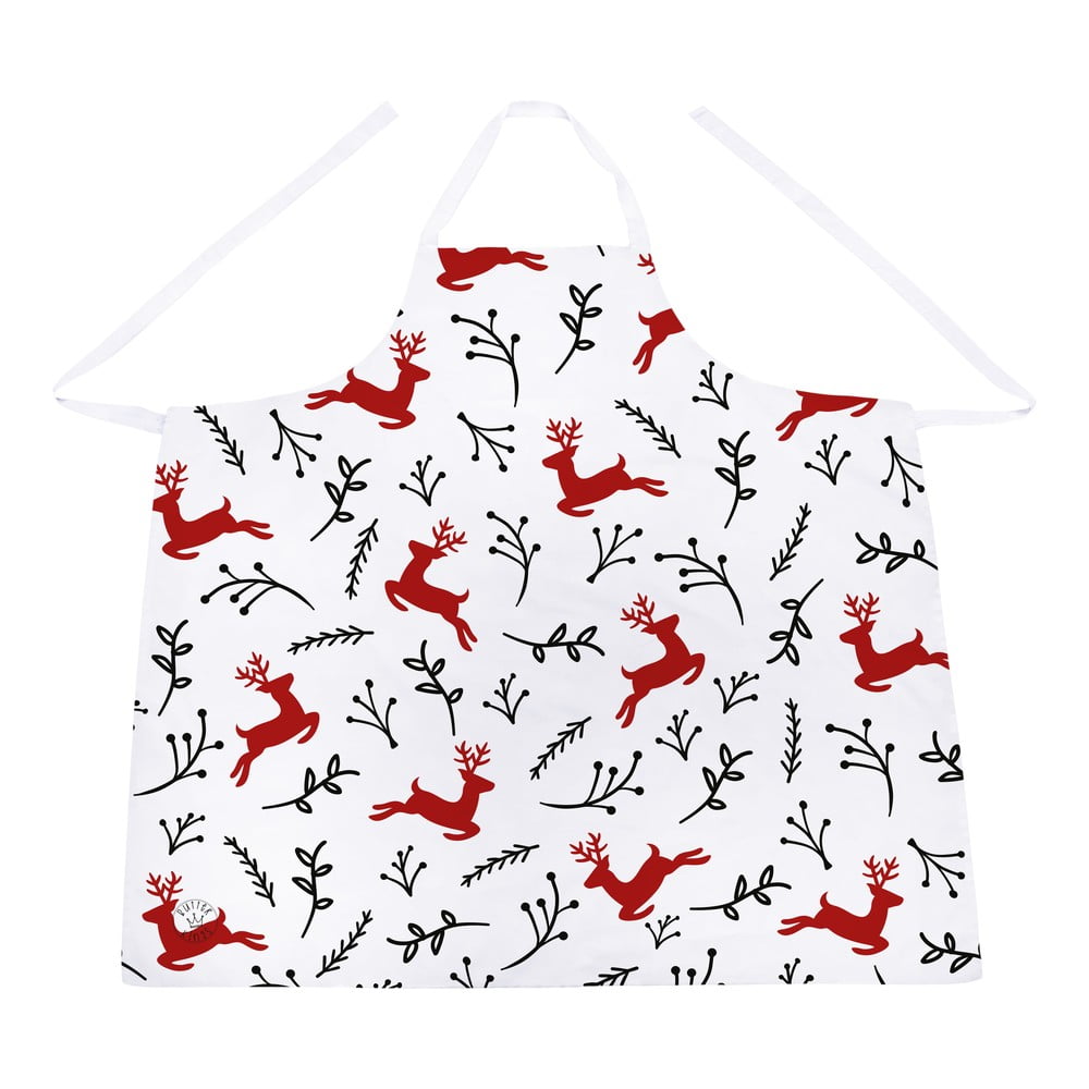 Bavlněná zástěra s vánočním motivem Butter Kings Deer Butter Kings