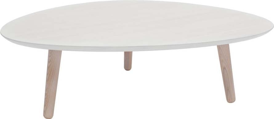 Bílý konferenční stolek z jasanového dřeva Ragaba Contrast Pick Ragaba