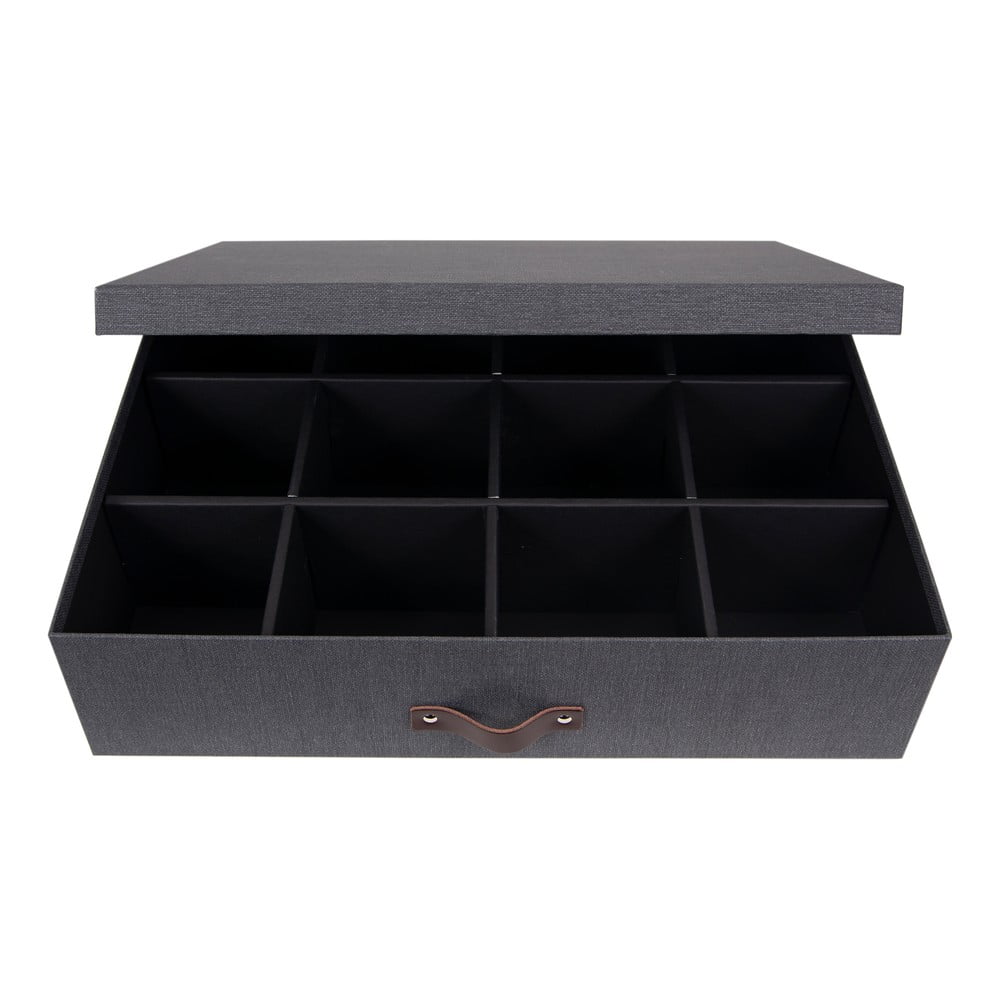 Černá krabice s přihrádkami Bigso Box of Sweden Jakob Bigso Box of Sweden