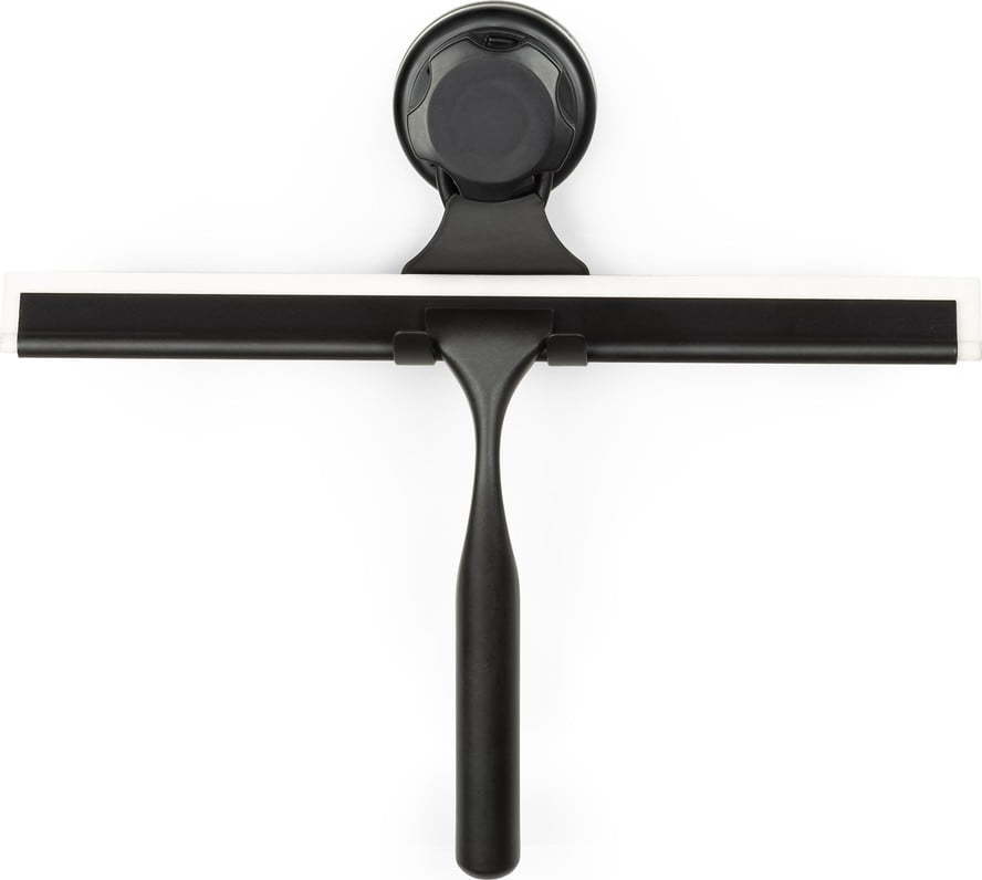 Černá samodržící nástěnná stěrka na sklo s držákem Compactor Bestlock Black Double Hook Squeegee Compactor
