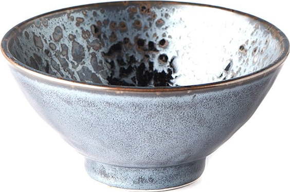 Černo-šedá keramická miska MIJ Pearl