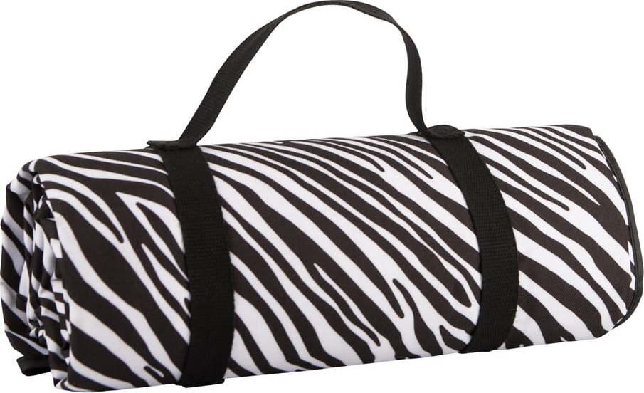 Černobílá pikniková deka Navigate Zebra Stripes