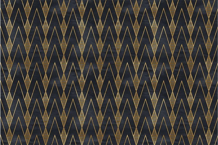 Dekorativní tapeta na nábytek v černo-zlaté barvě Ambiance Ragnar Ambiance