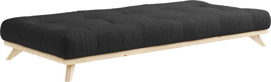 Jednolůžková postel z masivního borovicového dřeva s matrací Karup Design Comfort