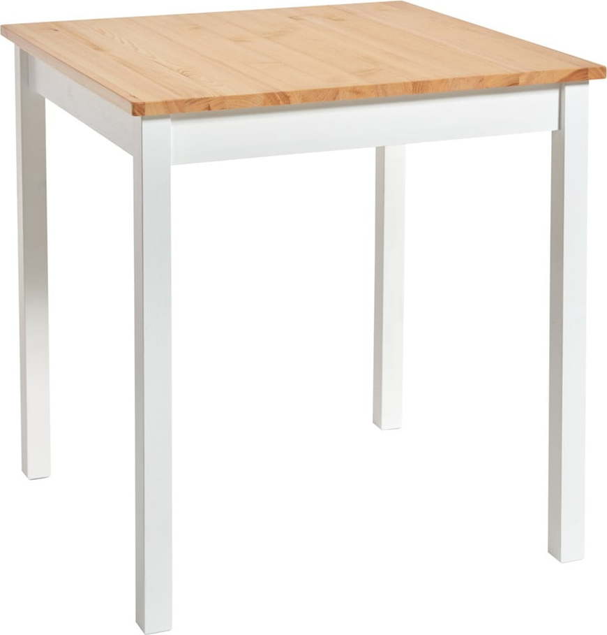 Jídelní stůl z borovicového dřeva s bílou konstrukcí loomi.design Sydney