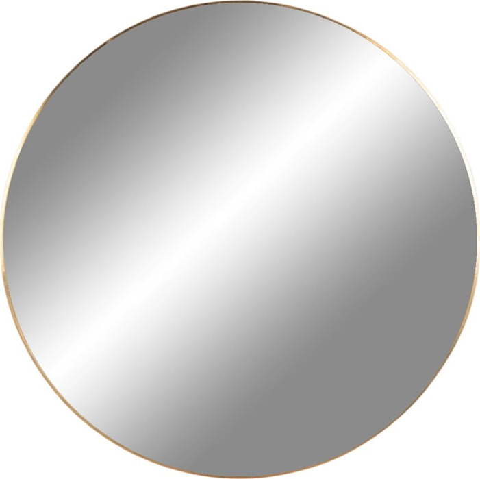 Kulaté nástěnné zrcadlo s rámem ve zlaté barvě House Nordic Jersey