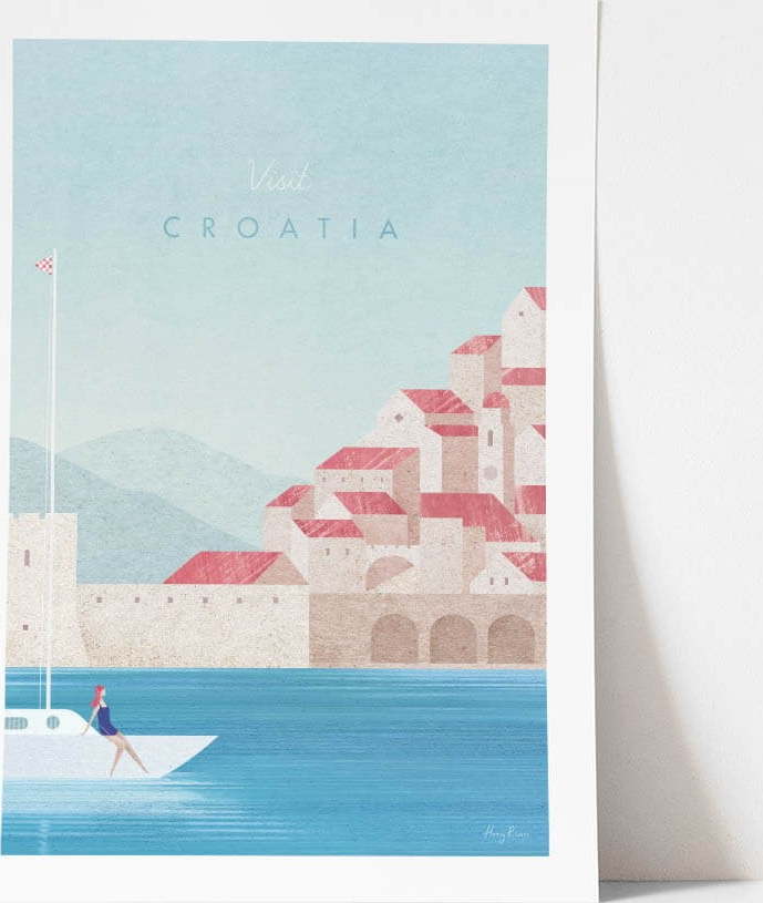 Plakát Travelposter Croatia