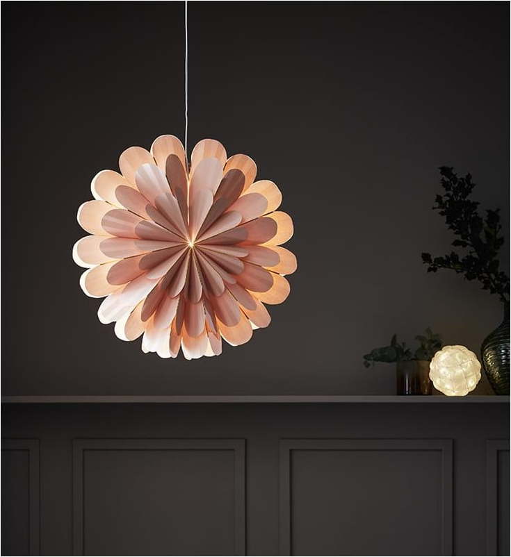Růžová závěsná světelná dekorace Markslöjd Marigold