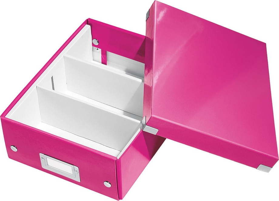 Růžový box s organizérem Leitz Office