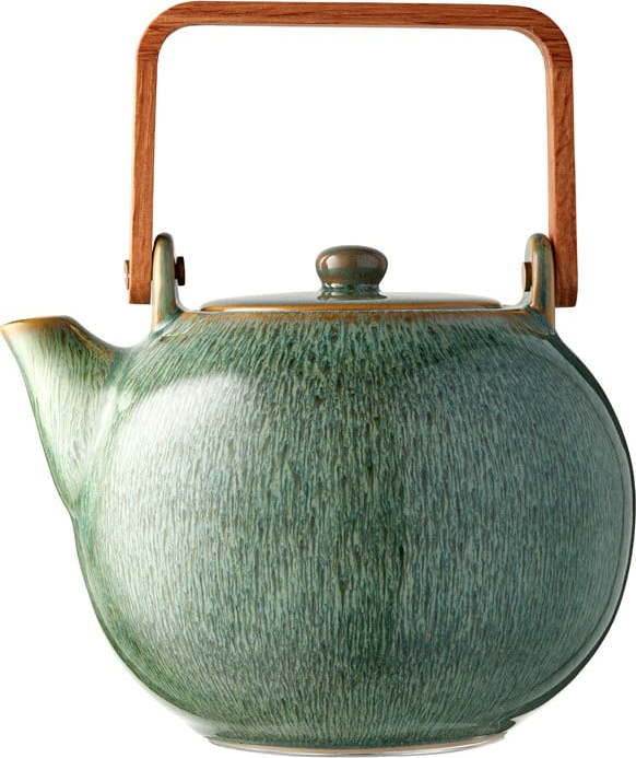 Zelená kameninová konvička na čaj Bitz Mensa