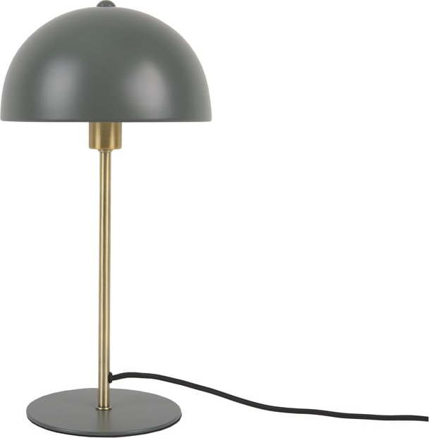 Zelená stolní lampa s detaily ve zlaté barvě Leitmotiv Bonnet Leitmotiv