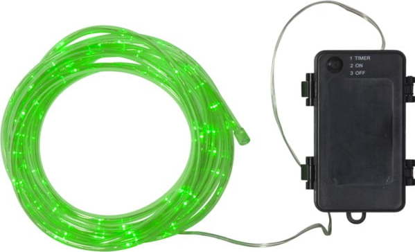 Zelený venkovní světelný LED řetěz Star Trading Tuby