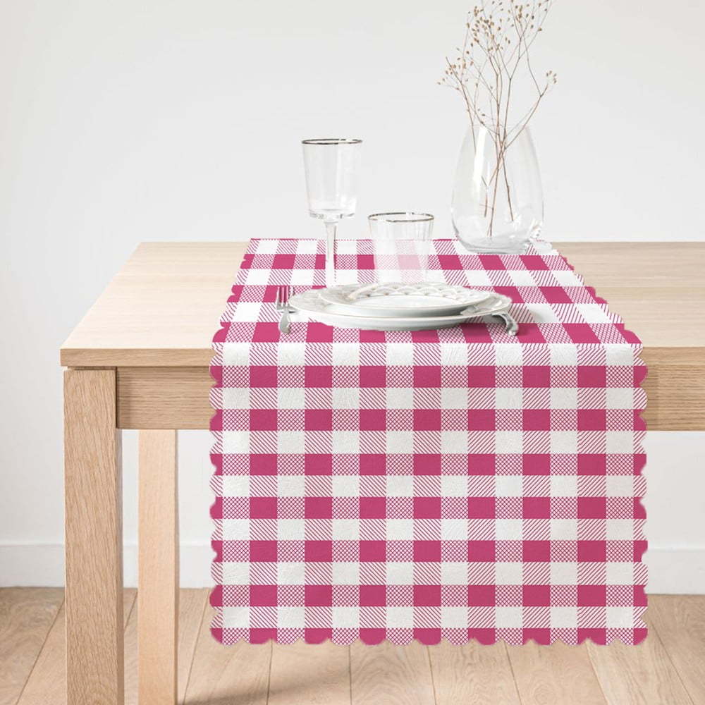 Běhoun na stůl Minimalist Cushion Covers Pink Flannel