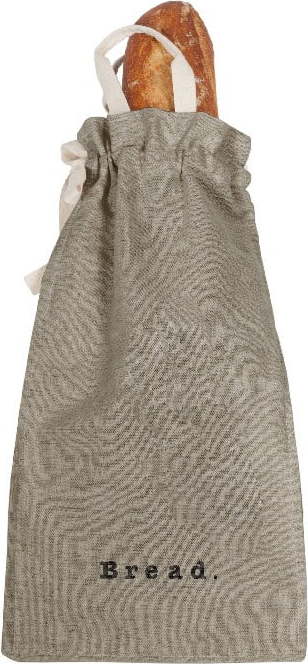 Látkový vak na chléb s příměsí lnu Linen Couture Bag Grey