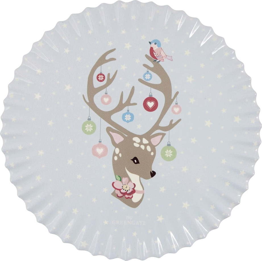 Modrý vánoční podtácek Green Gate Dina