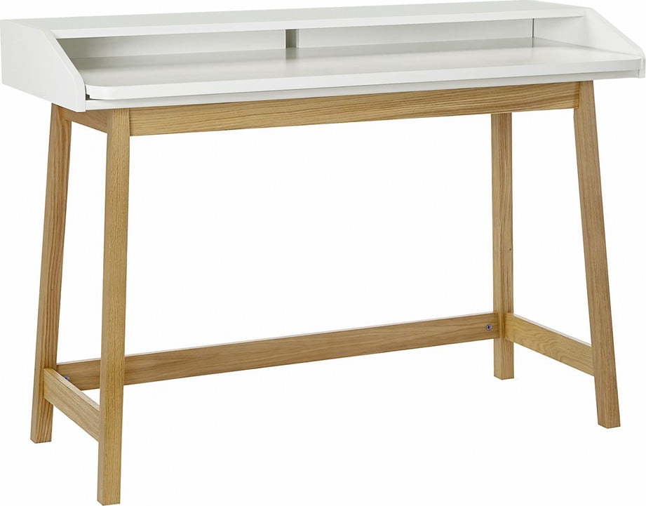 Pracovní stůl s bílou deskou Woodman St. James Woodman