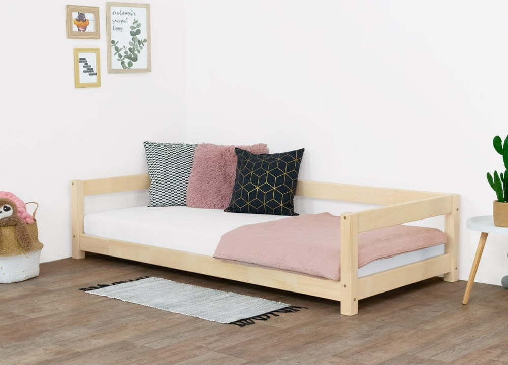 Přírodní dětská postel ze smrkového dřeva Benlemi Study