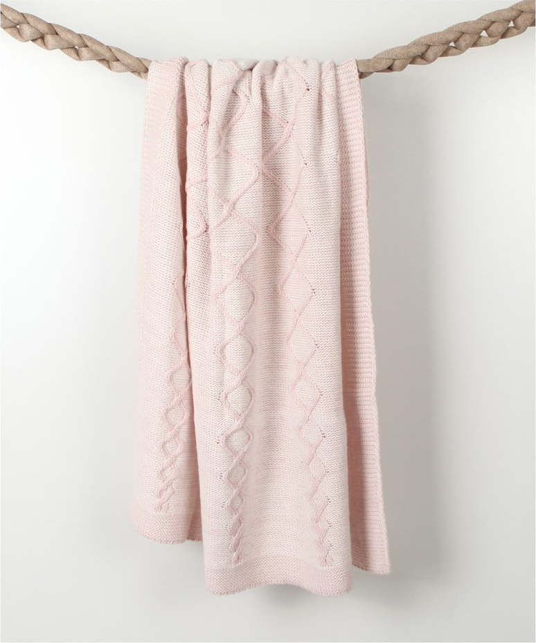 Růžová dětská deka s příměsí bavlny Homemania Decor Baby Baby
