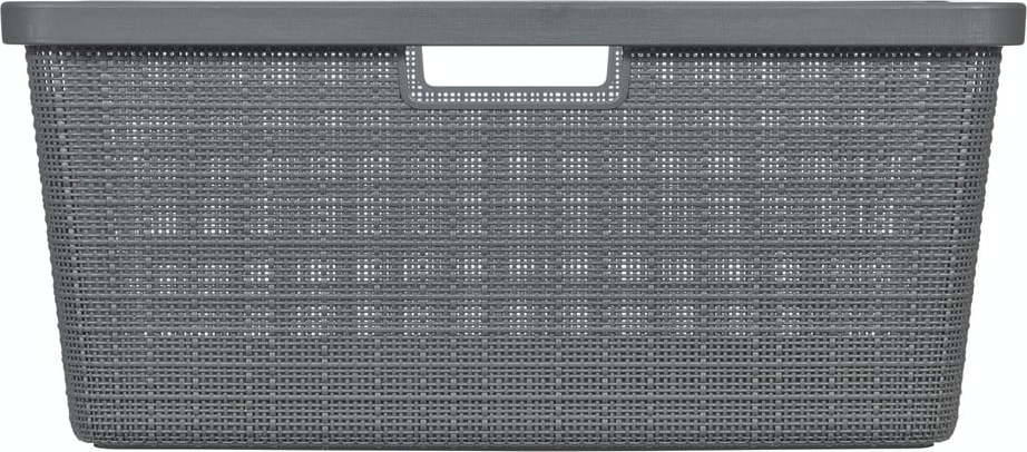 Šedý koš na prádlo CURVER Jute