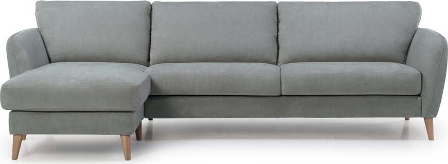 Světle šedá rohová pohovka Scandic Oslo