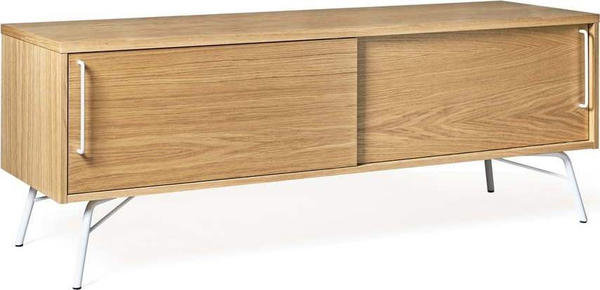 TV stolek s bílými nohami Woodman Ashburn Woodman