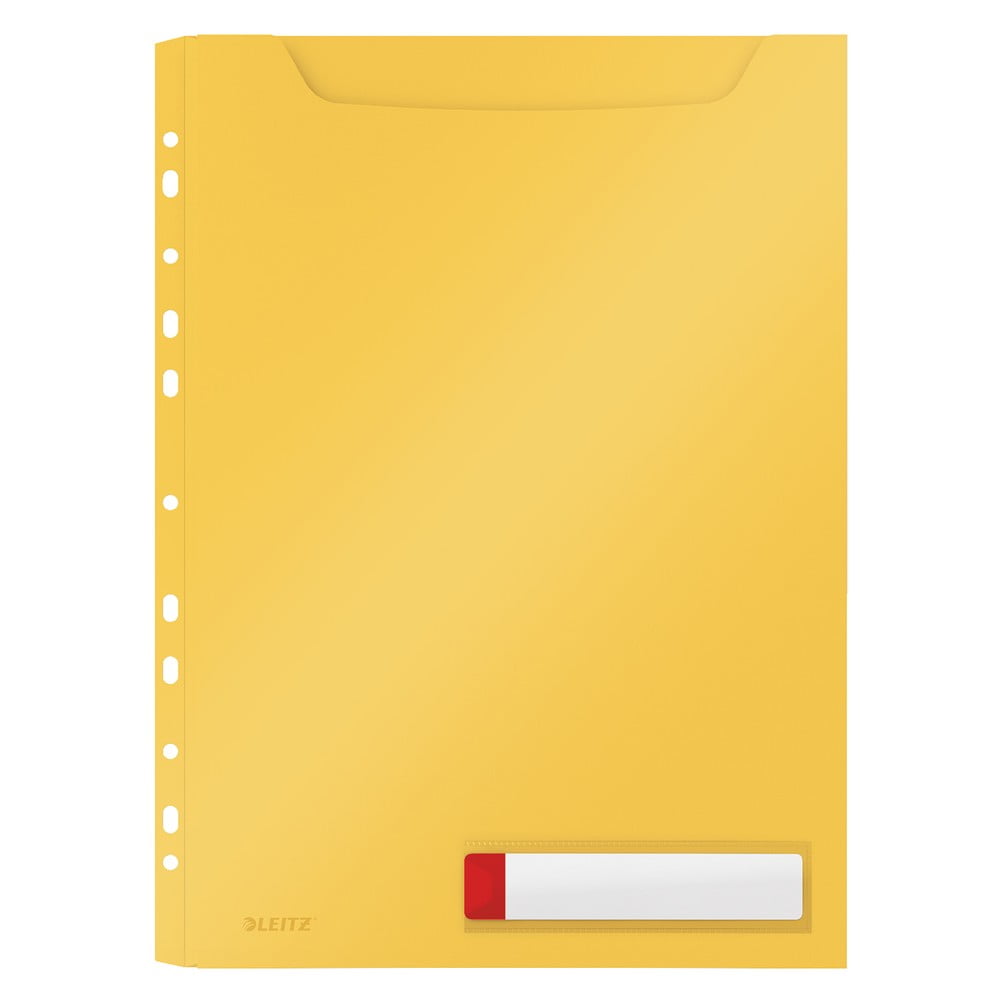 Žluté velkokapacitní kancelářské desky Leitz Cosy
