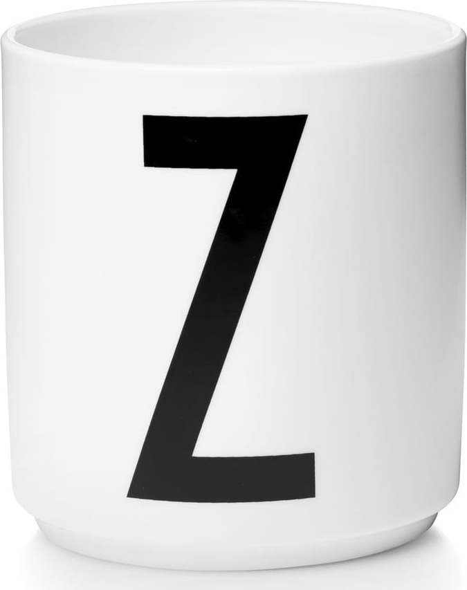 Bílý porcelánový hrnek Design Letters Personal Z Design Letters